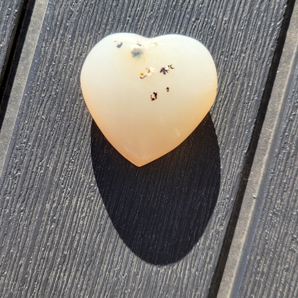 Agate Crystal Heart